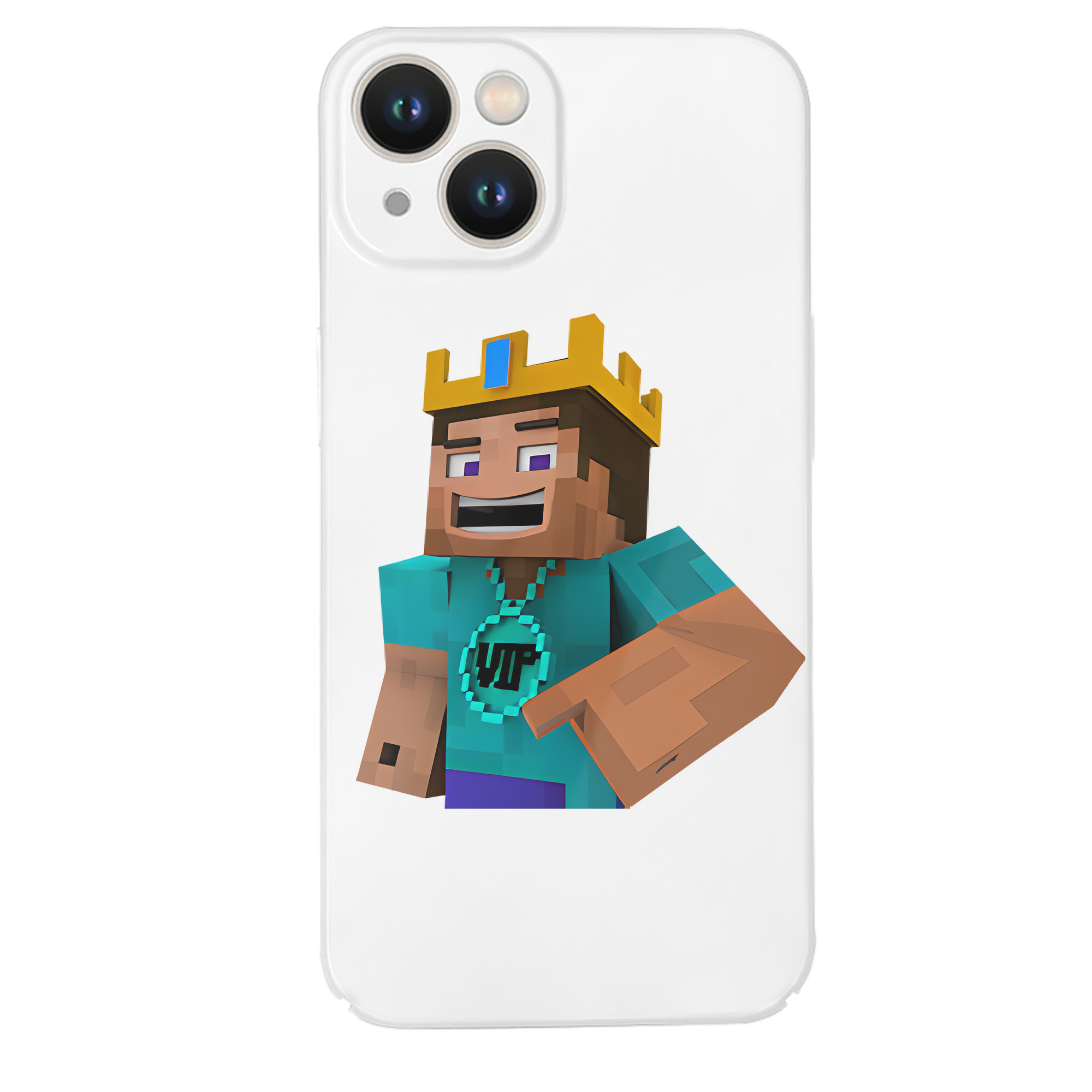 （画像用） マインクラフト ブロックの世界 Minecraft MC Block world 【iPhone 14シリーズ対応】ハードケース